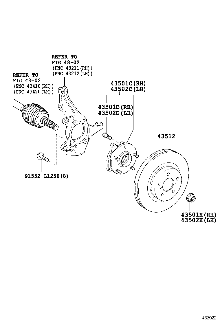  COROLLA |  FRONT AXLE HUB