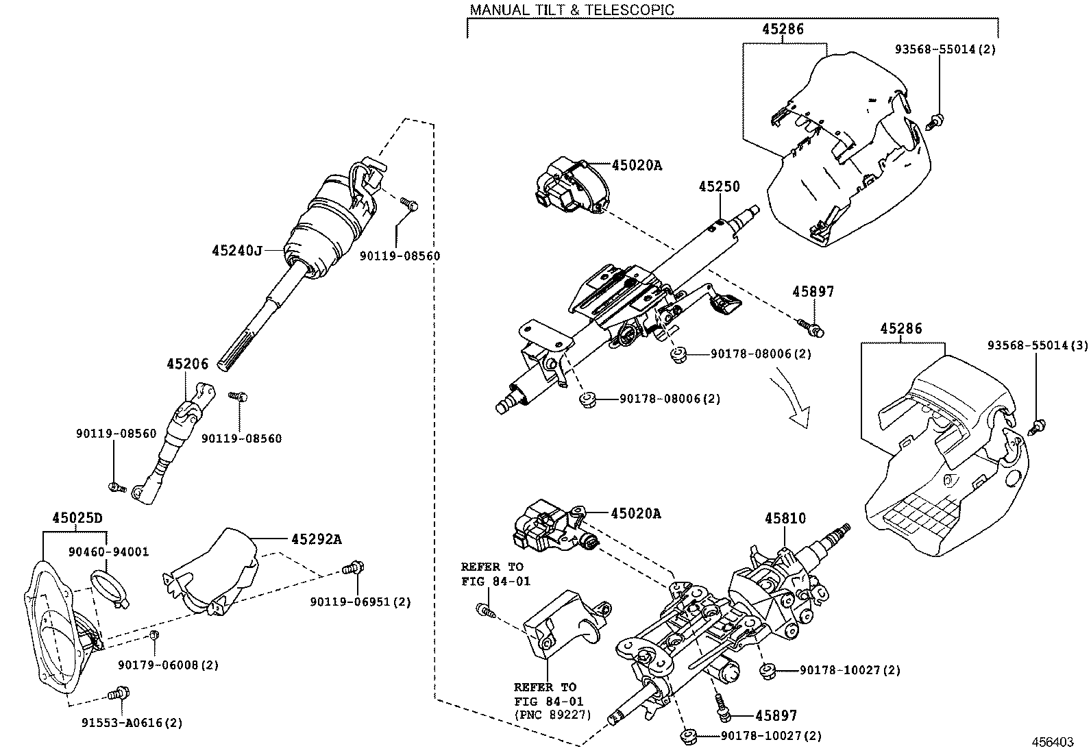  IS250 350 300H |  STEERING COLUMN SHAFT