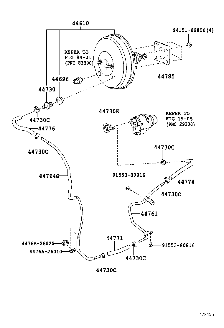  HIACE |  BRAKE BOOSTER VACUUM TUBE