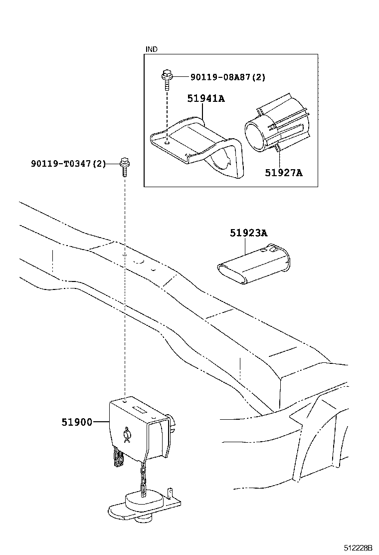  FORTUNER |  SPARE WHEEL CARRIER