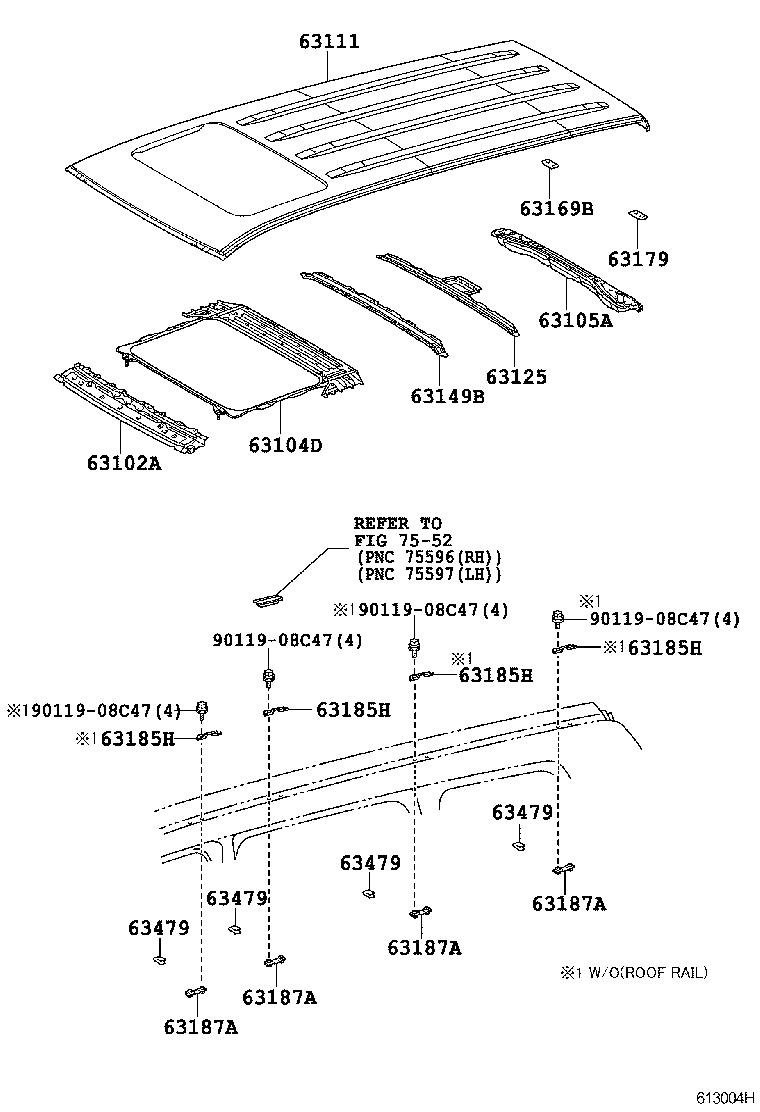  LAND CRUISER 200 |  ROOF PANEL BACK PANEL