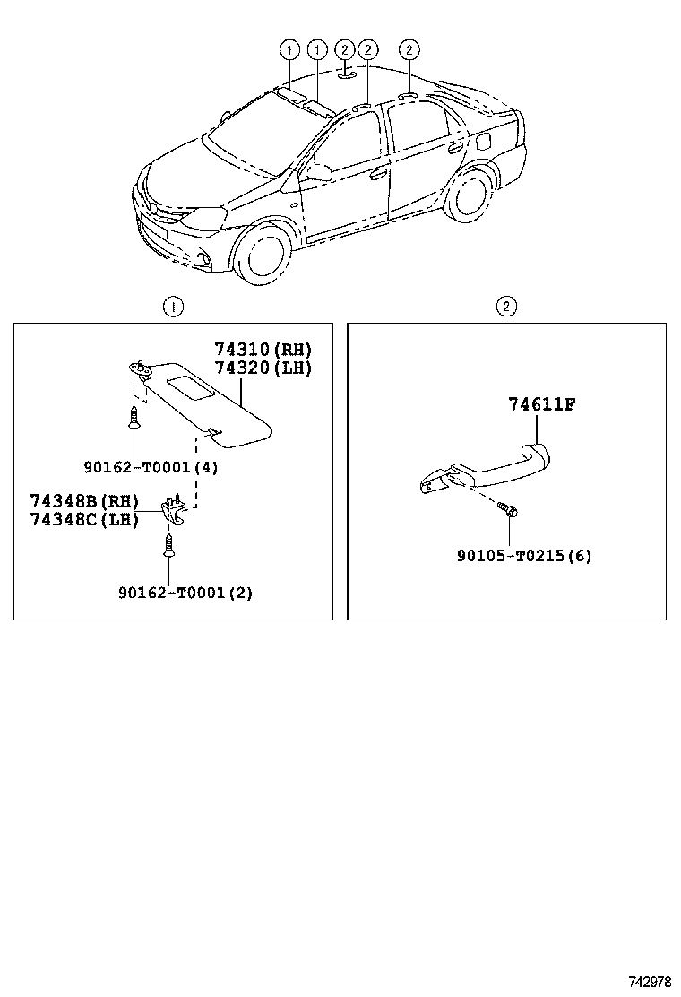  ETIOS LIVA CROSS |  ARMREST VISOR