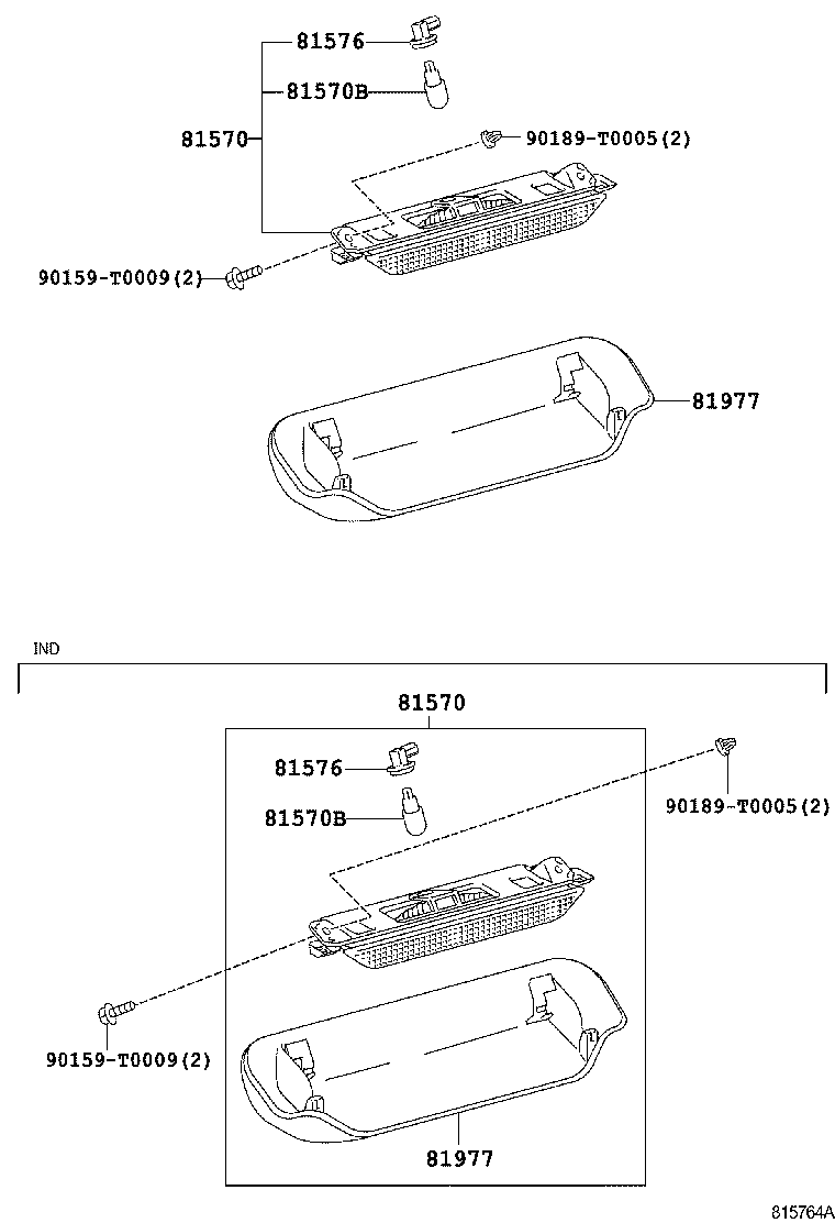  INNOVA KIJANG |  CENTER STOP LAMP