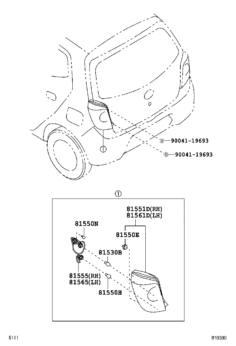  AGYA WIGO |  REAR COMBINATION LAMP