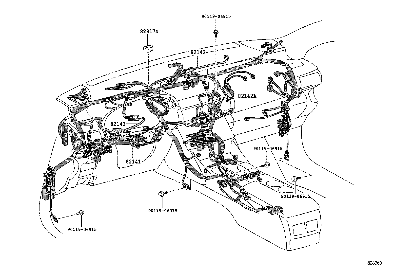  IS250 350 300H |  WIRING CLAMP