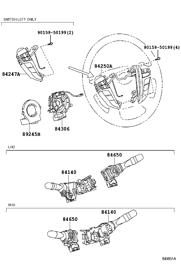  ALPHARD VELLFIRE HV |  SWITCH RELAY COMPUTER