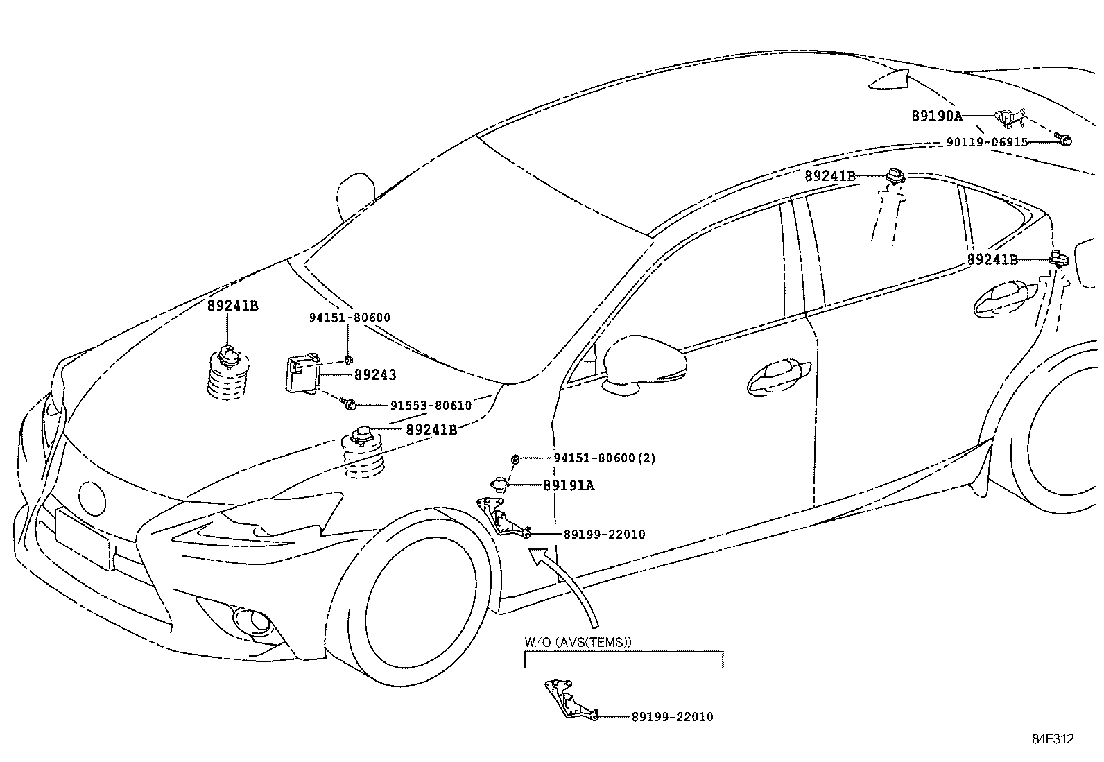  IS250 350 300H |  ELECTRONIC MODULATED SUSPENSION