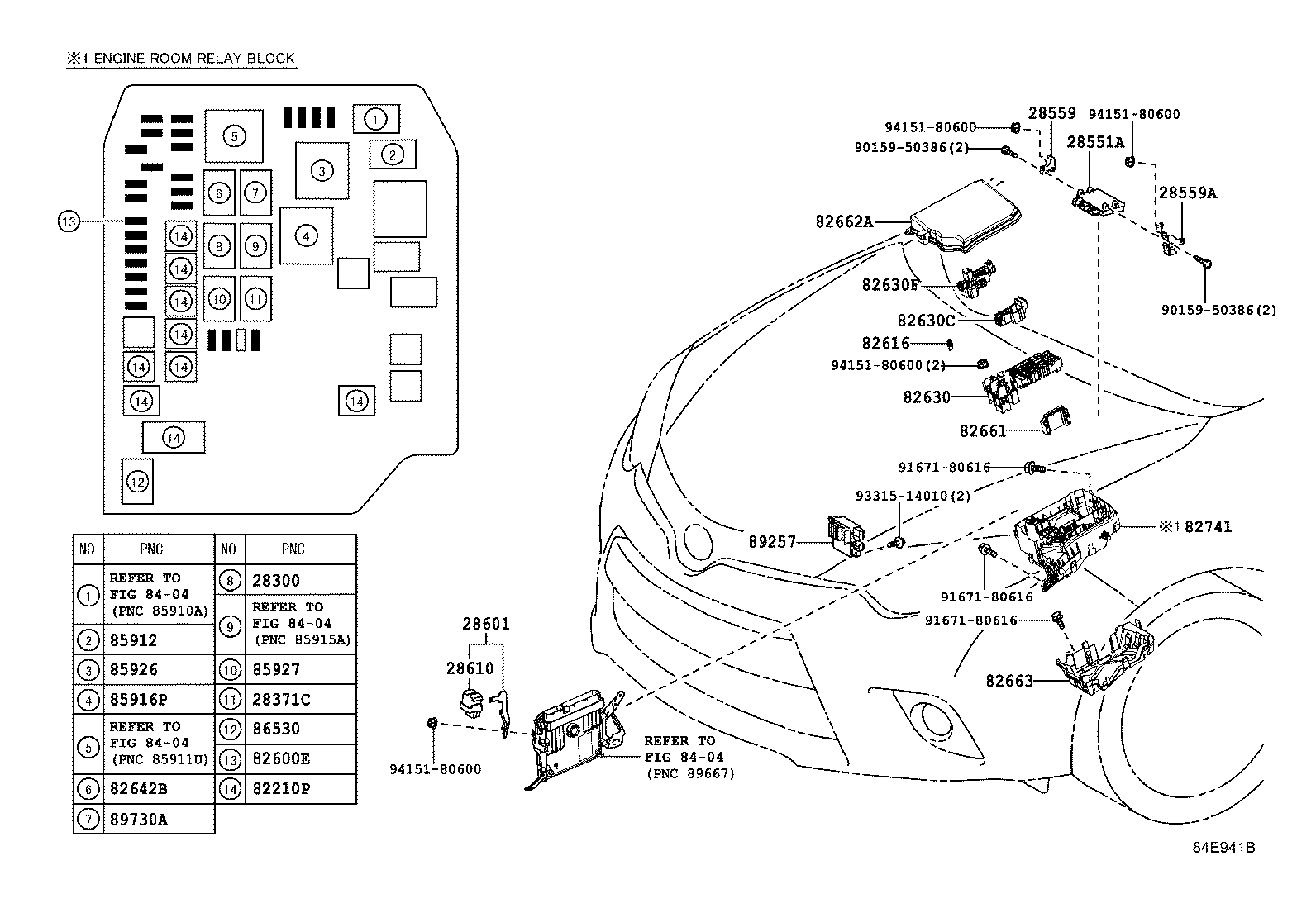  COROLLA S AMERICA |  SWITCH RELAY COMPUTER