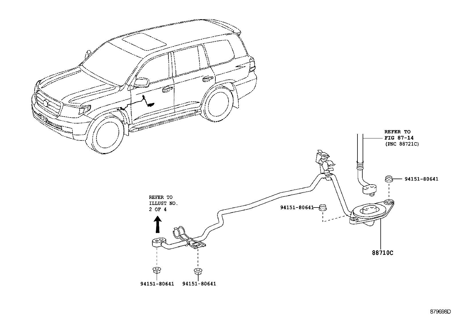  LAND CRUISER 200 |  HEATING AIR CONDITIONING COOLER PIPING