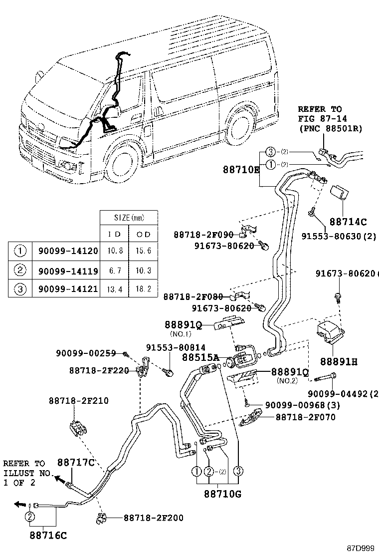  HIACE |  HEATING AIR CONDITIONING COOLER PIPING