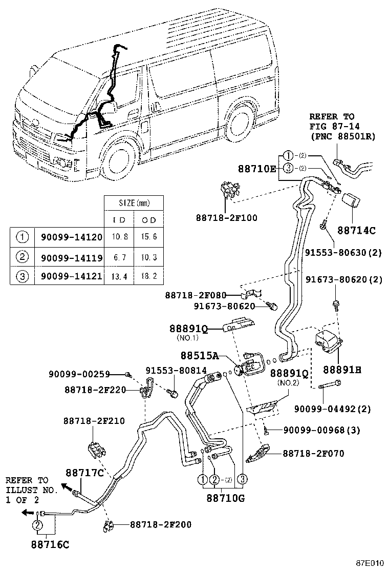  HIACE |  HEATING AIR CONDITIONING COOLER PIPING