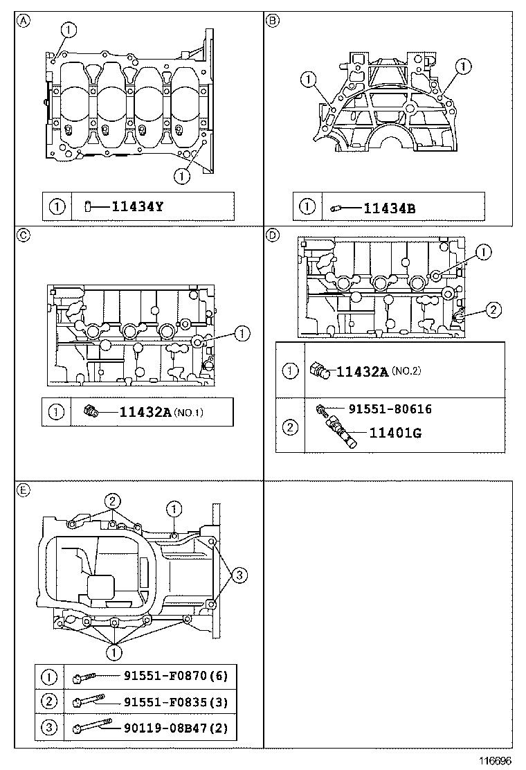  CT200H |  CYLINDER BLOCK