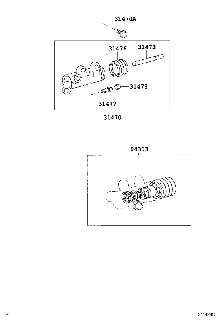  HIACE |  CLUTCH RELEASE CYLINDER