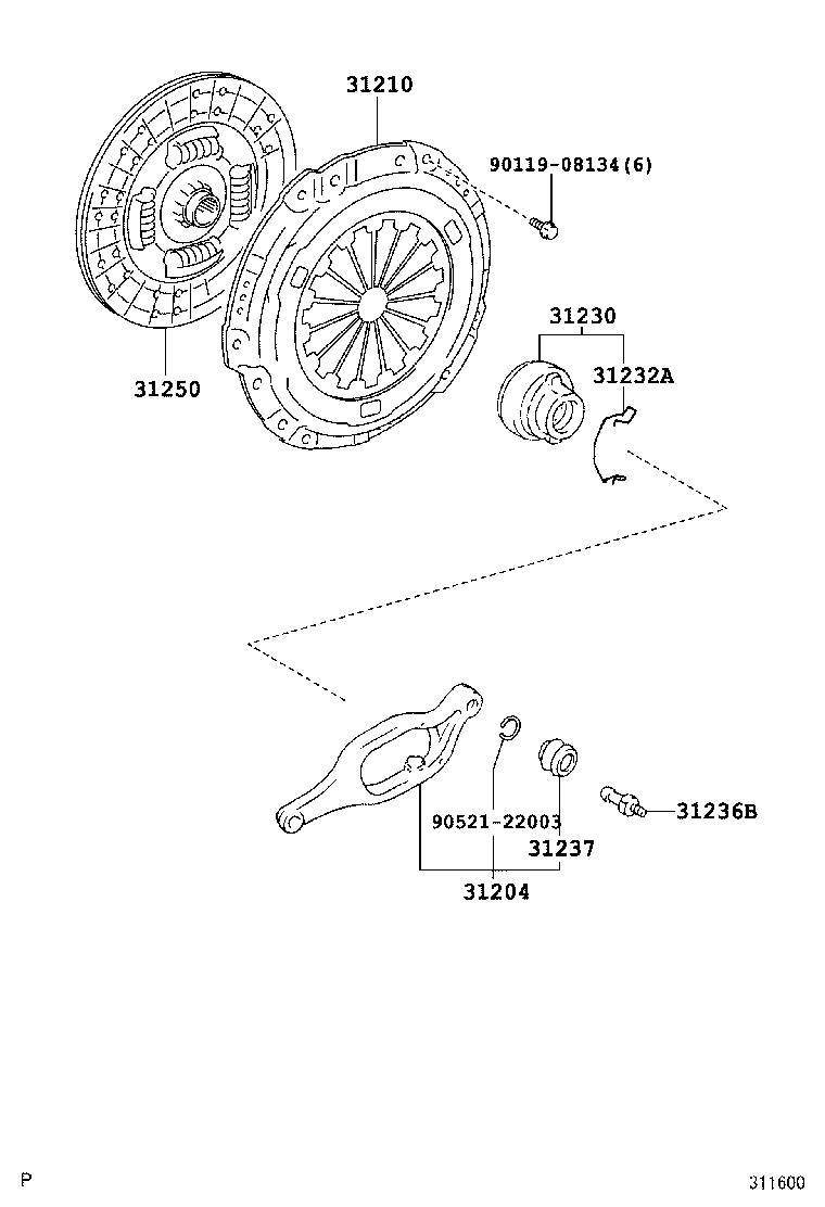  FJ CRUISER |  CLUTCH RELEASE FORK