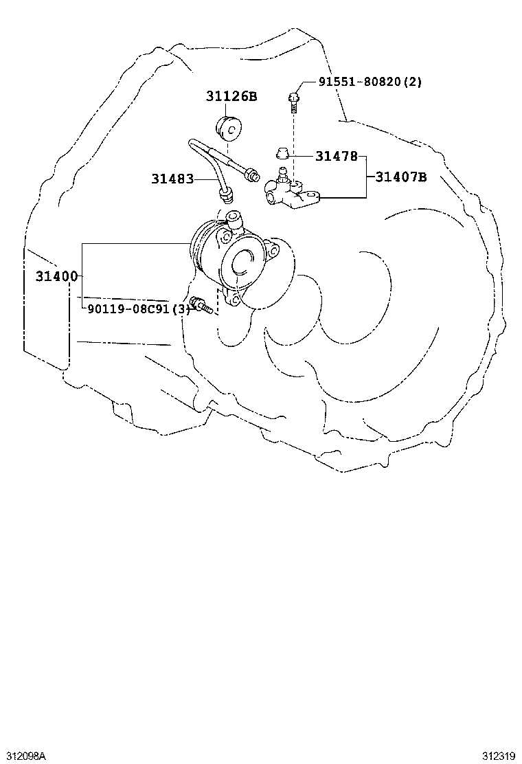  EZ |  CLUTCH RELEASE CYLINDER