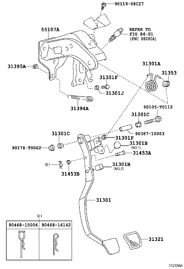  FORTUNER |  CLUTCH PEDAL FLEXIBLE HOSE