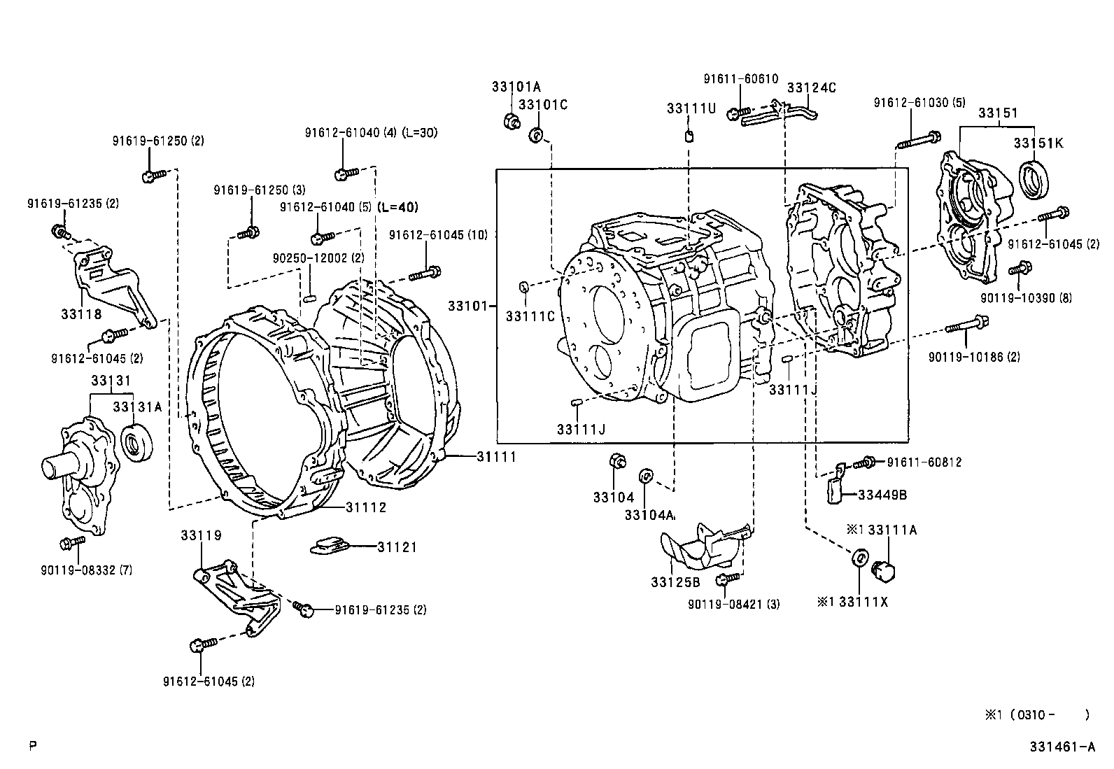  COASTER |  CLUTCH HOUSING TRANSMISSION CASE MTM