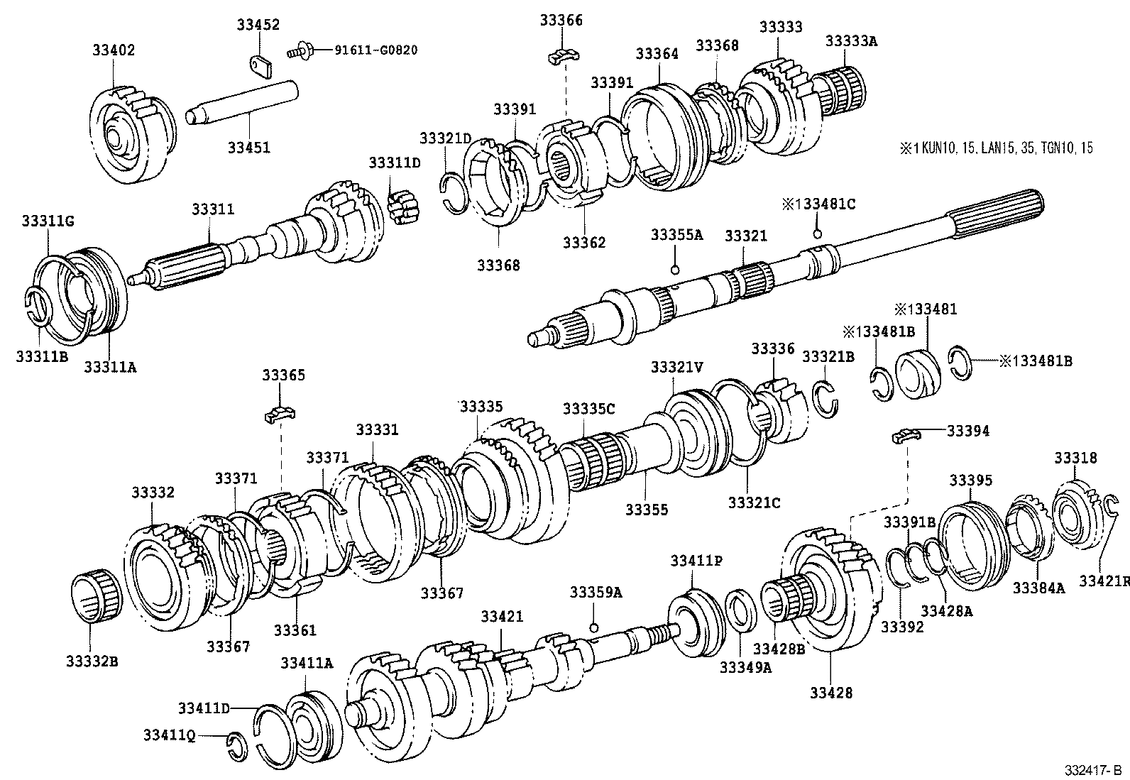  HILUX |  TRANSMISSION GEAR MTM