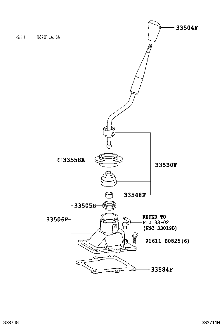  FORTUNER |  SHIFT LEVER RETAINER