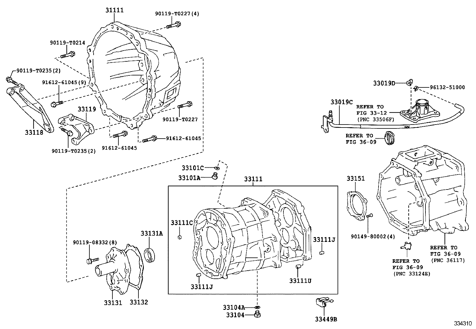  HILUX |  CLUTCH HOUSING TRANSMISSION CASE MTM