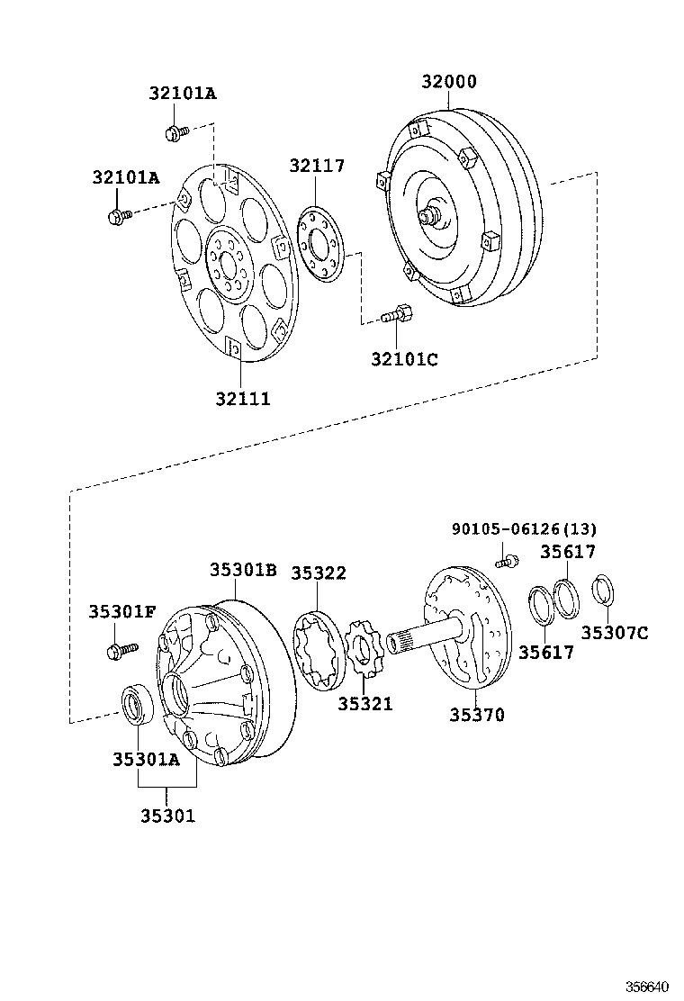 FORTUNER | TORQUE CONVERTER FRONT OIL PUMP CHAIN ATM