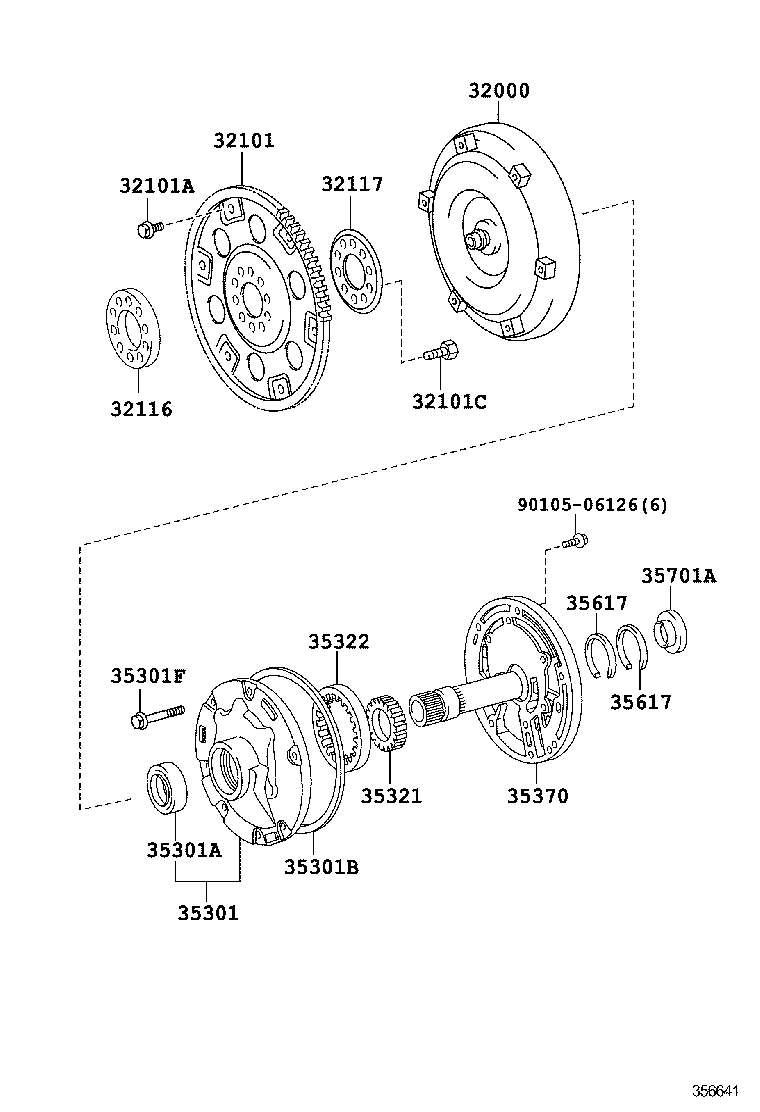  INNOVA KIJANG INNOVA |  TORQUE CONVERTER FRONT OIL PUMP CHAIN ATM