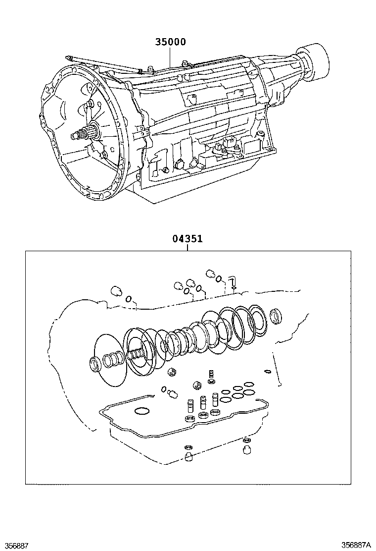  SEQUOIA |  TRANSAXLE OR TRANSMISSION ASSY GASKET KIT ATM