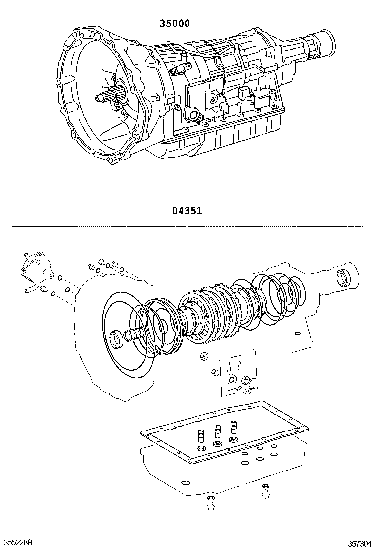  IS250C 300C |  TRANSAXLE OR TRANSMISSION ASSY GASKET KIT ATM