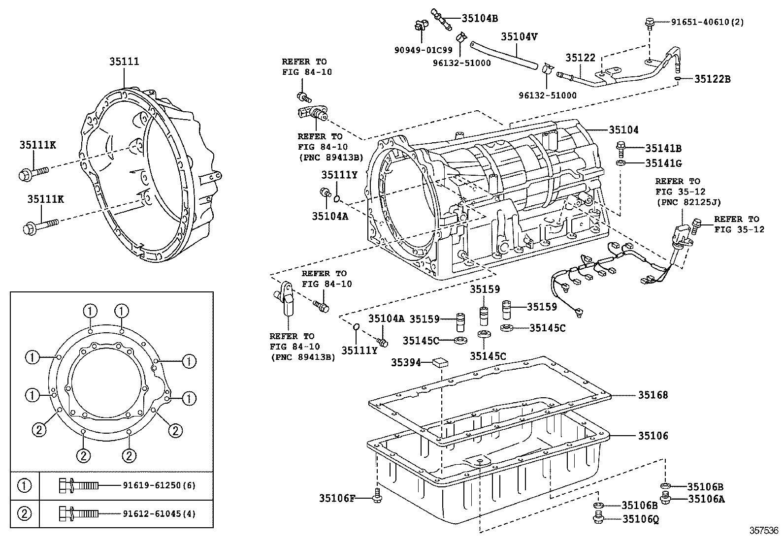  GX400 460 |  TRANSMISSION CASE OIL PAN ATM