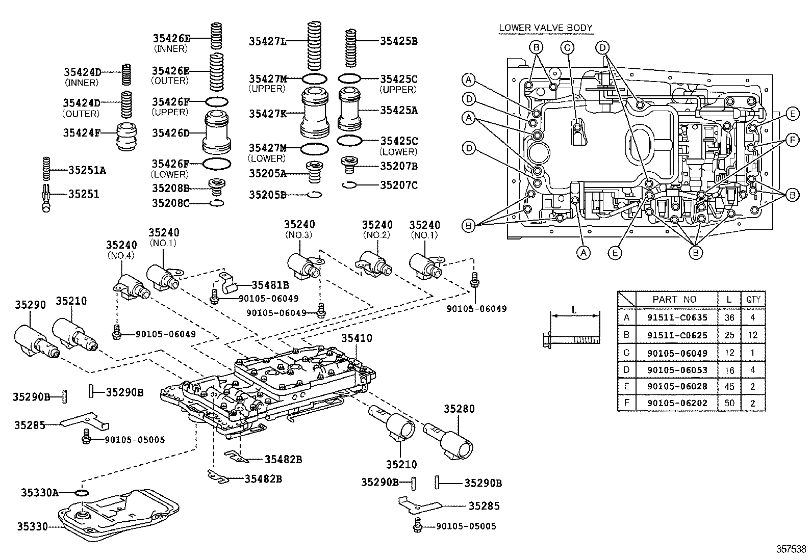  GX400 460 |  VALVE BODY OIL STRAINER ATM