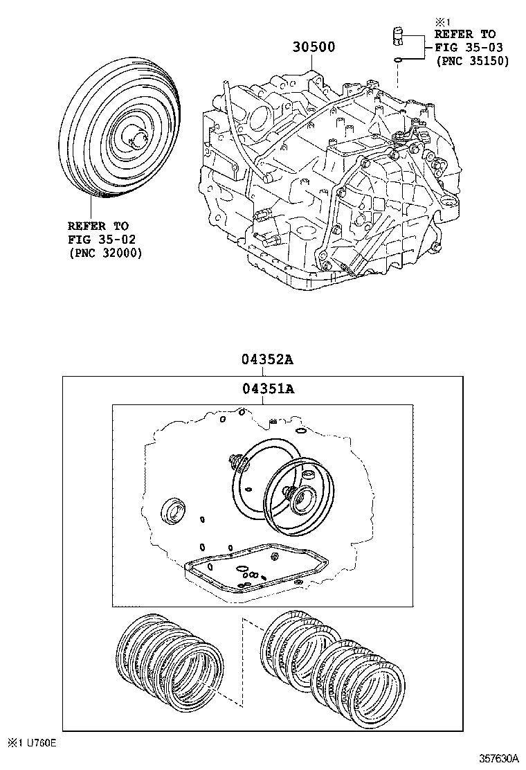  SIENNA |  TRANSAXLE OR TRANSMISSION ASSY GASKET KIT ATM