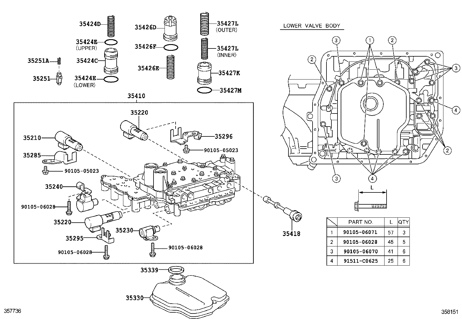  CAMRY HYBRID CHINA |  VALVE BODY OIL STRAINER ATM