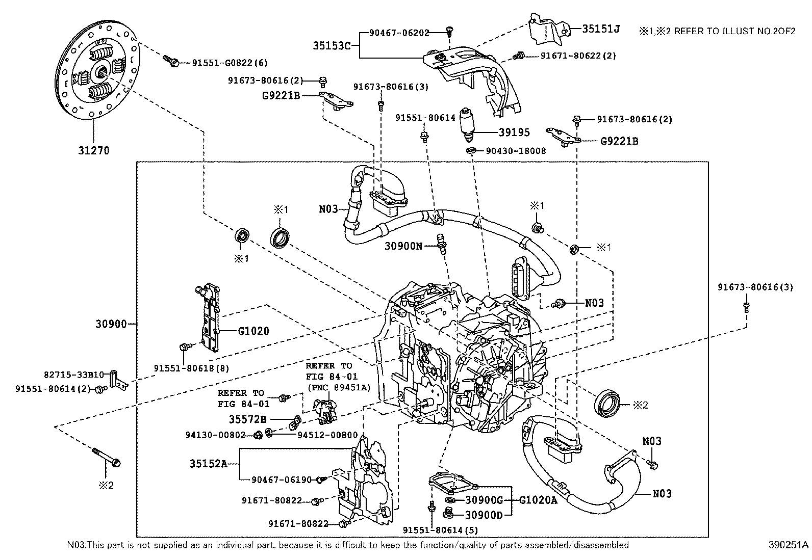  ES250 350 300H |  TRANSAXLE ASSY HYBRID VEHICLE