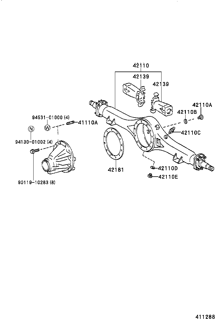  COASTER |  REAR AXLE HOUSING DIFFERENTIAL