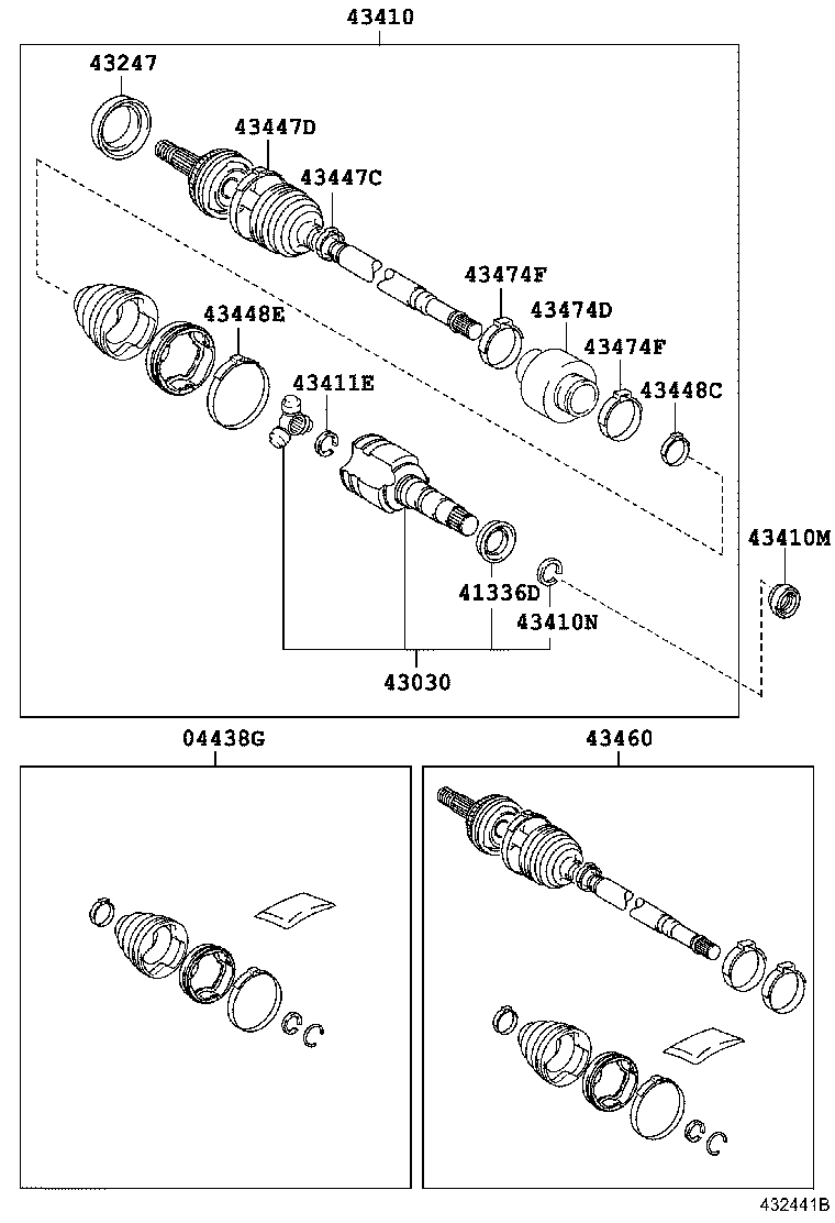  CT200H |  FRONT DRIVE SHAFT