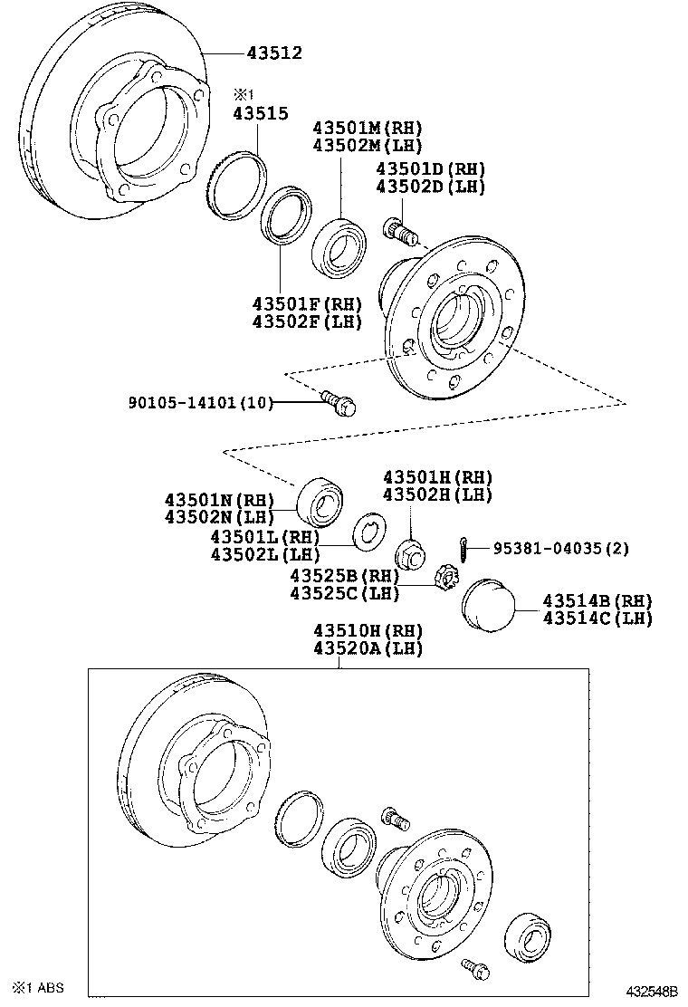  DYNA |  FRONT AXLE HUB