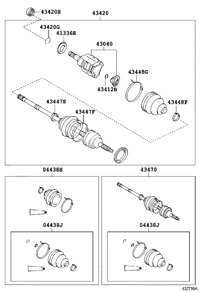  LS600H 600HL |  FRONT DRIVE SHAFT