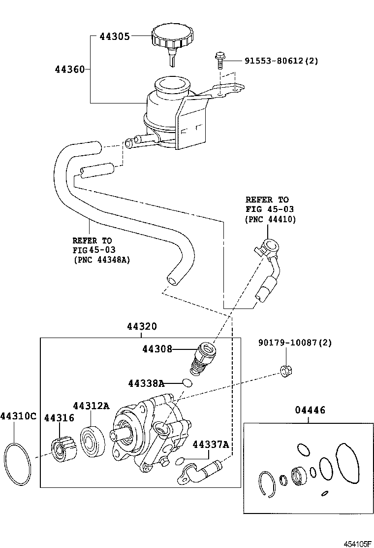  HIACE |  VANE PUMP RESERVOIR POWER STEERING