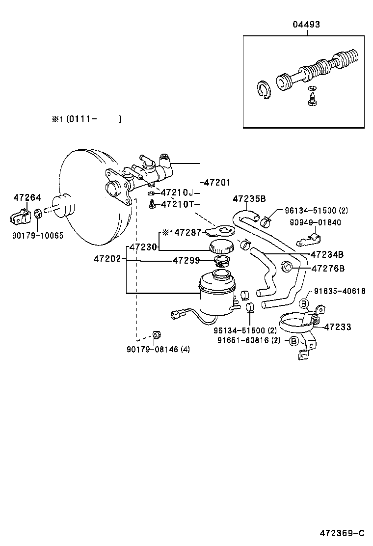  COASTER |  BRAKE MASTER CYLINDER