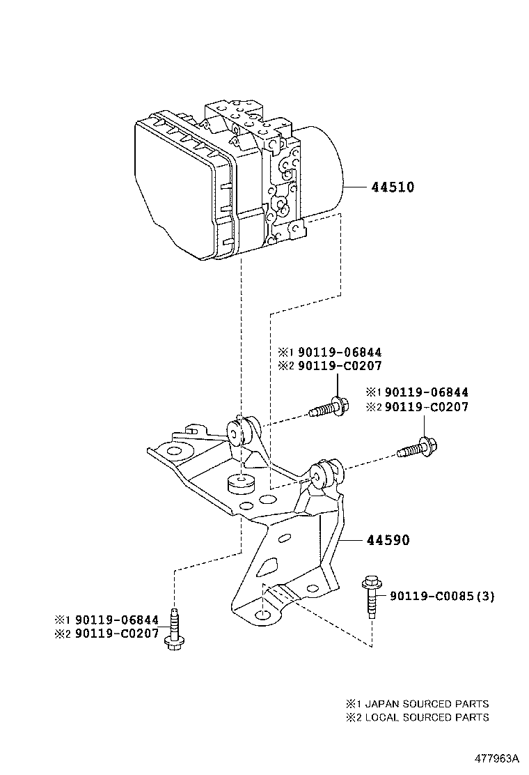  CAMRY HYBRID CHINA |  BRAKE TUBE CLAMP