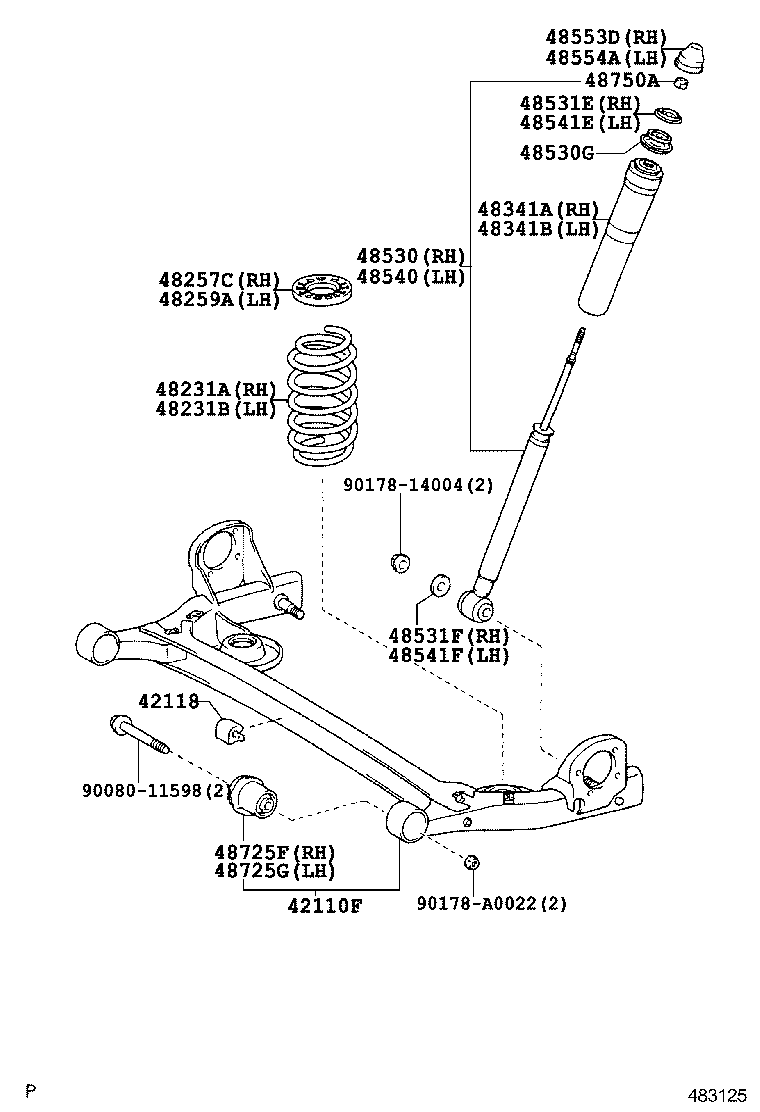  SIENNA |  REAR SPRING SHOCK ABSORBER