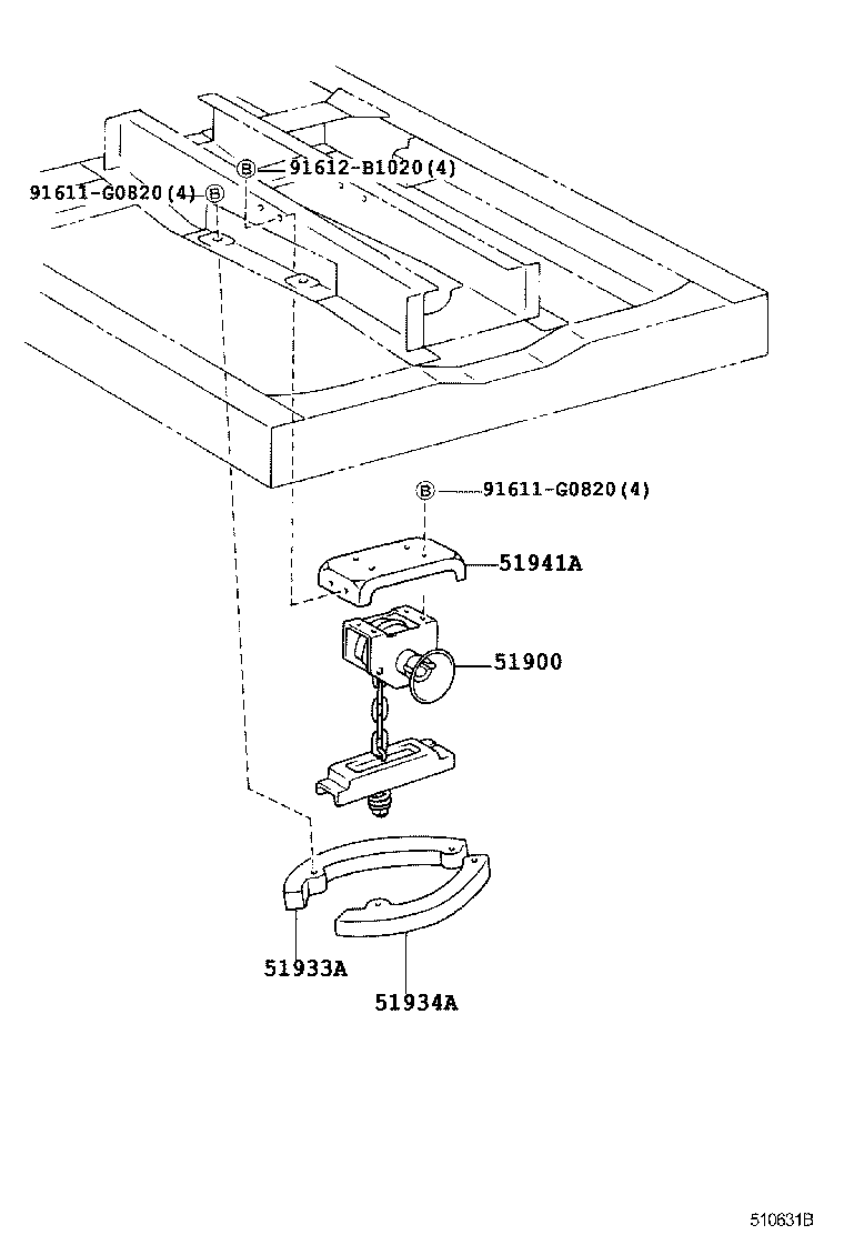  COASTER |  SPARE WHEEL CARRIER