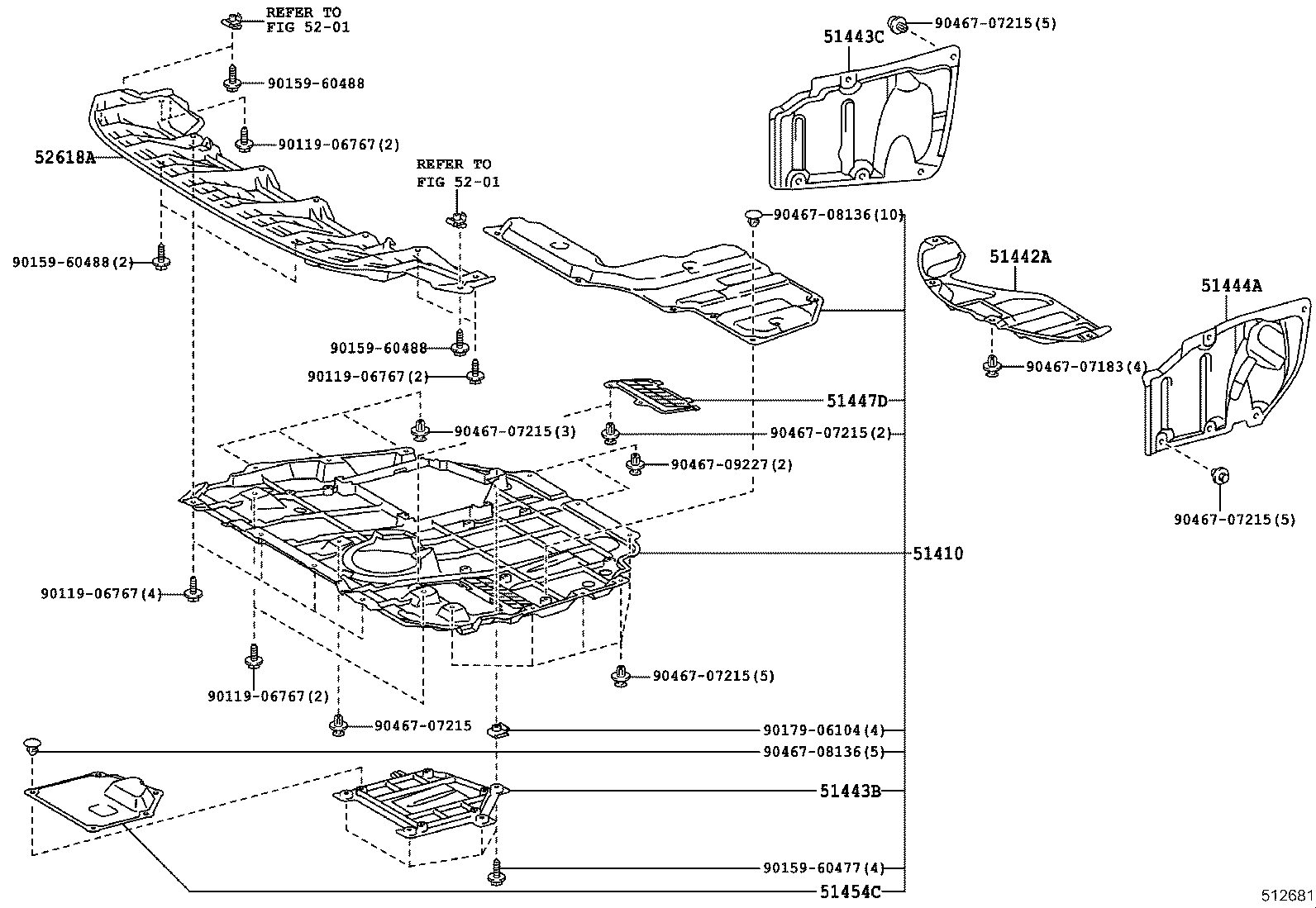  CT200H |  SUSPENSION CROSSMEMBER UNDER COVER