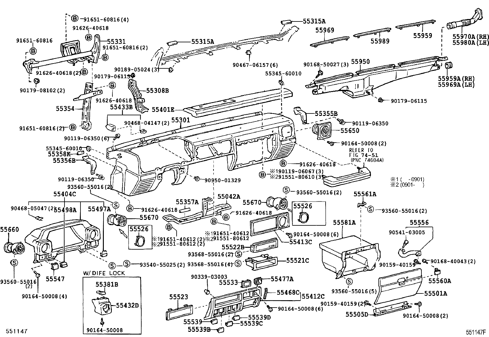 LAND CRUISER 70 | INSTRUMENT PANEL GLOVE COMPARTMENT