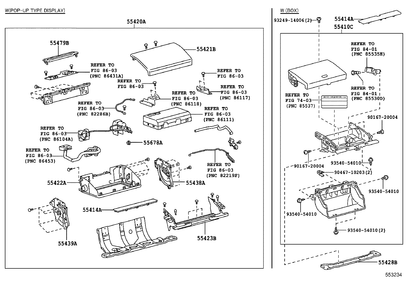  CT200H |  INSTRUMENT PANEL GLOVE COMPARTMENT