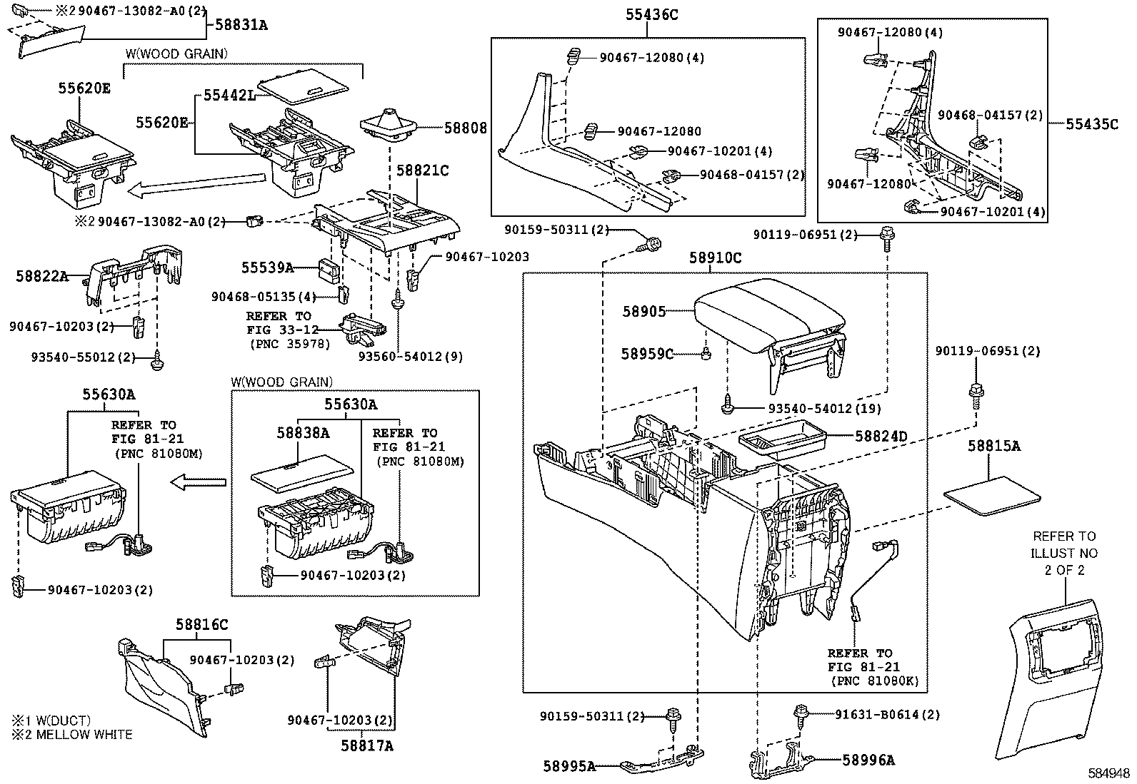  GX400 460 |  CONSOLE BOX BRACKET