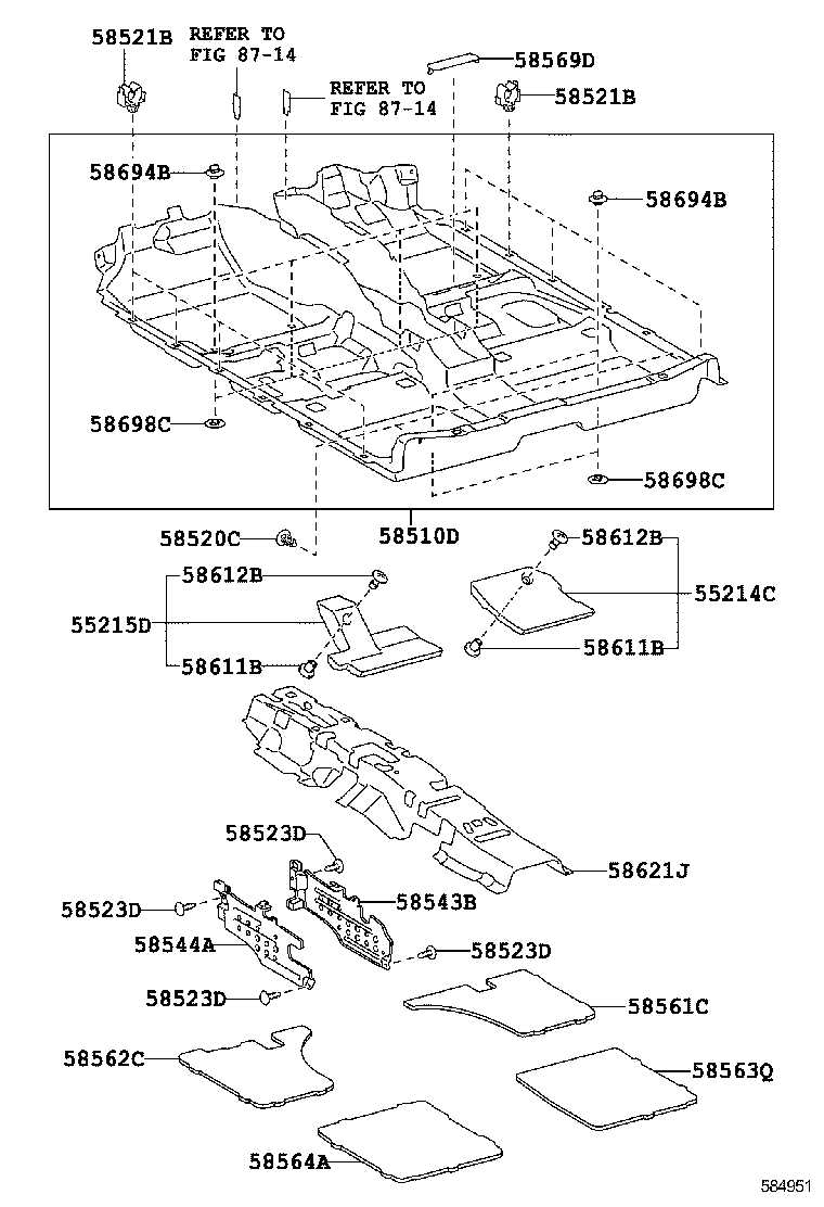  ES250 350 300H |  MAT CARPET