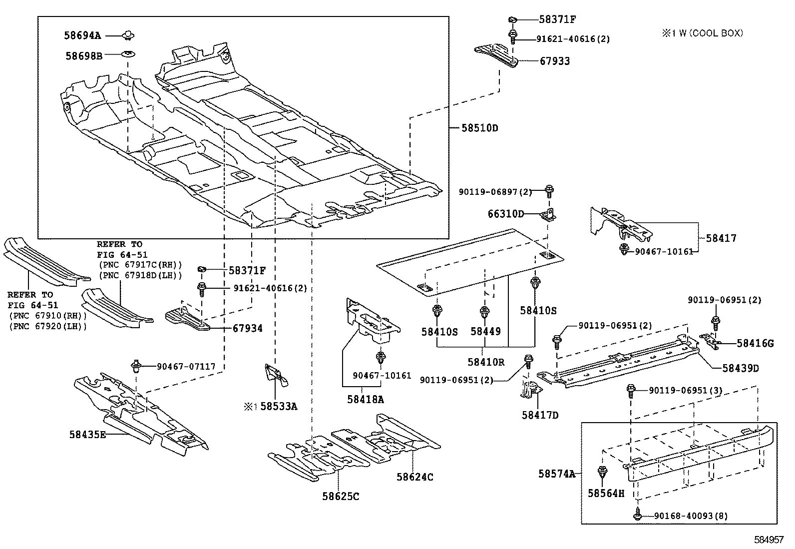  GX400 460 |  FLOOR MAT SILENCER PAD