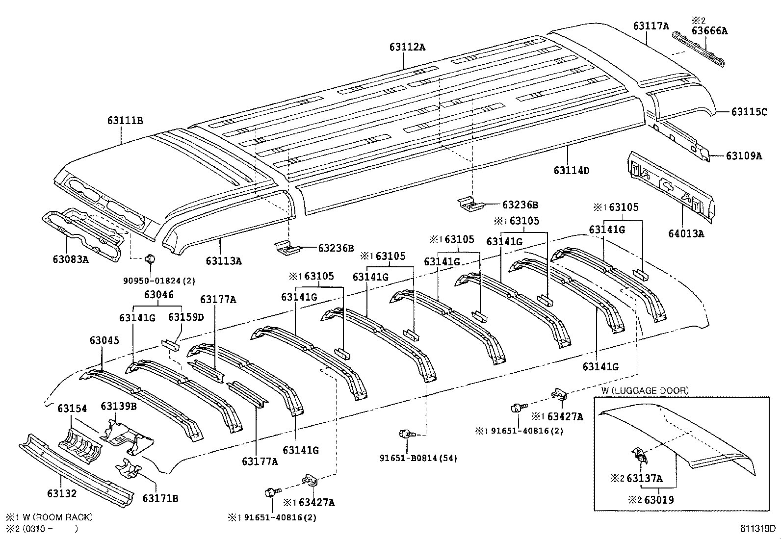  COASTER |  ROOF PANEL BACK PANEL