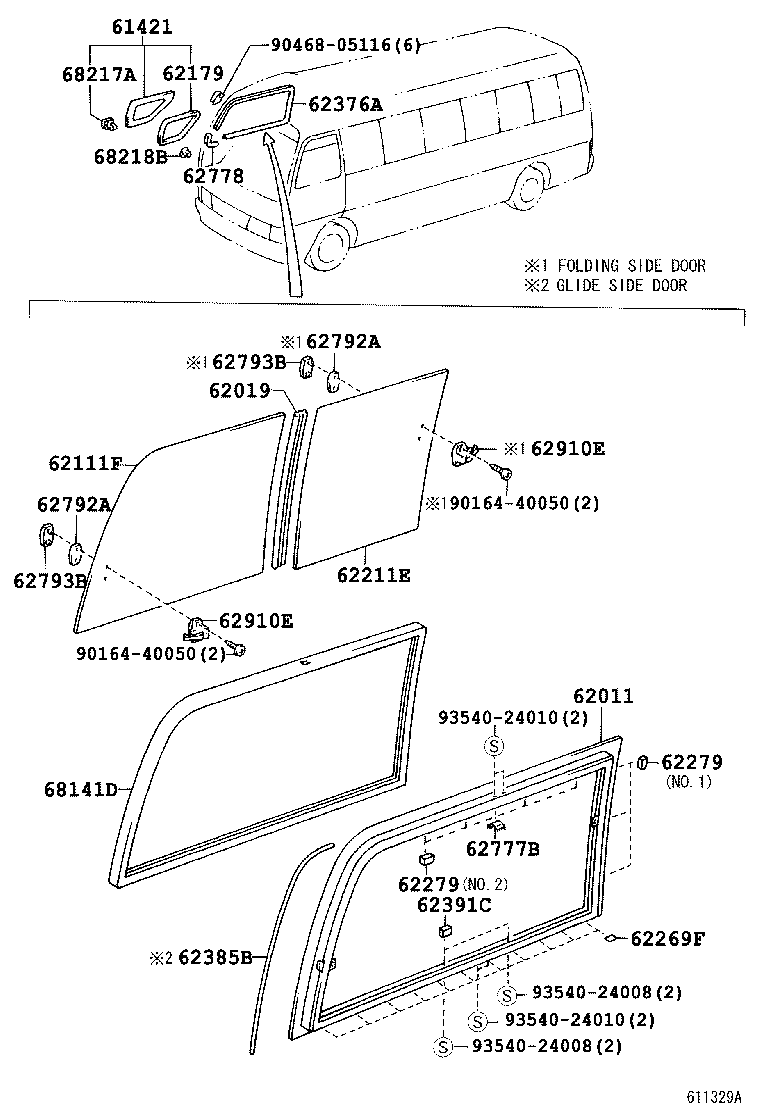  COASTER |  SIDE WINDOW